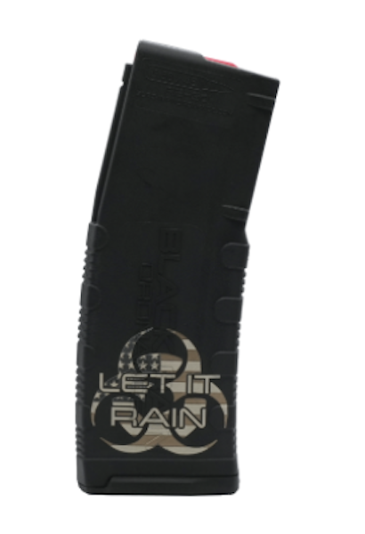 Black Rain Ordnance BROMG30LTITRN 30RD Mag Laser Engraved "Let It Rain" - Black Rain Ordnance