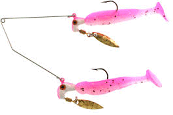 Blakemore SALES BM ROAD RUNNER REALITY SHAD BUFFET RIG 3/16OZ WHITE PINK