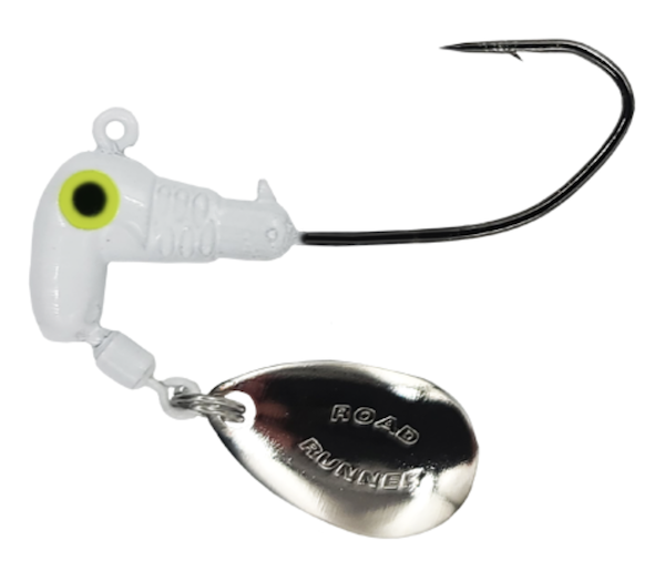 ROAD RUNNER SICKLE HOOK HEADS 6PK 1/0 HK WHITE 1/16        