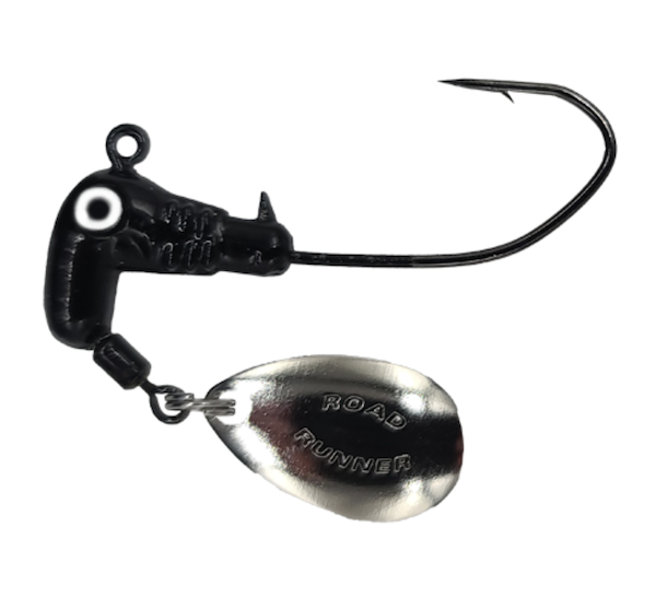 ROAD RUNNER SICKLE HOOK HEADS 6PK 1/0 HK BLACK 1/16        