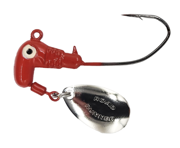 ROAD RUNNER SICKLE HOOK HEADS, 6PK 1/0 HK RED 1/16         