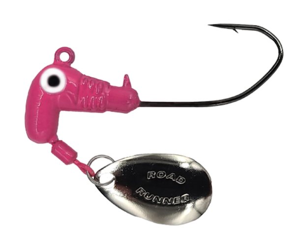 ROAD RUNNER SICKLE HOOK HEADS, 6PK 1/0 HK PINK 1/16        