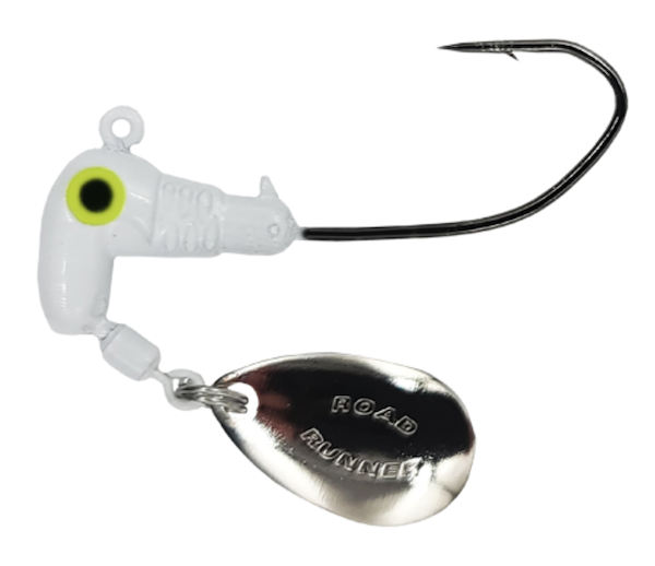 ROAD RUNNER SICKLE HOOK HEADS 6PK 2/0 HK WHITE 1/8         