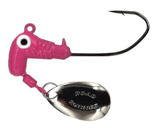 ROAD RUNNER SICKLE HOOK HEADS 6PK 2/0 HK PINK 1/8          