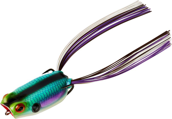 BYA POPPN PAD CRASHER 1/2 AQUA FROG                         - Braid