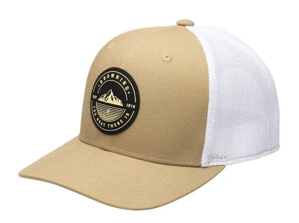 Browning 023614991168 Cap South Slope Snapback Tan/White