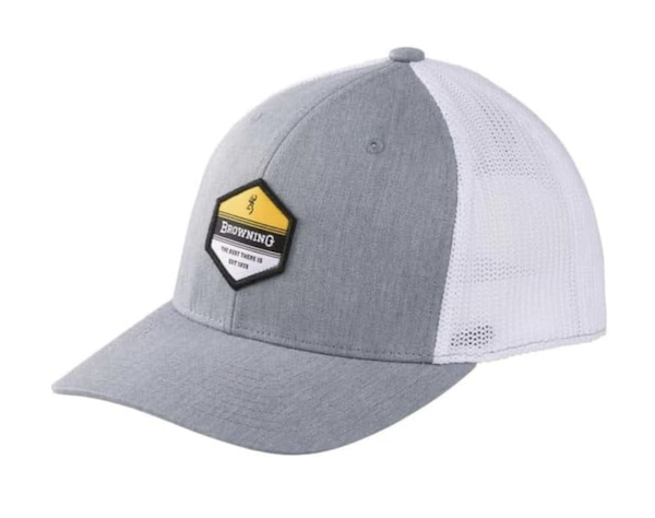 Browning Cap 720 Mesh Snapback Hex Patch Heather G - Browning