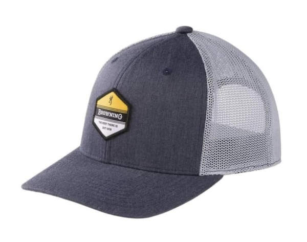 Browning Cap 720 Mesh Snapback Hex Patch Navy/whit - Browning
