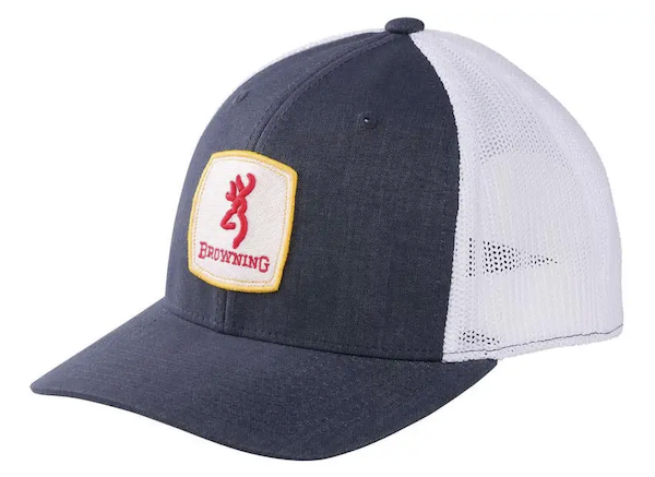 Browning Cap Finn Mesh Snapbck Square Patch Navy O - Browning