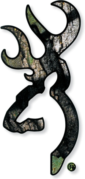 Browning Buckmark Decal 6" Camo