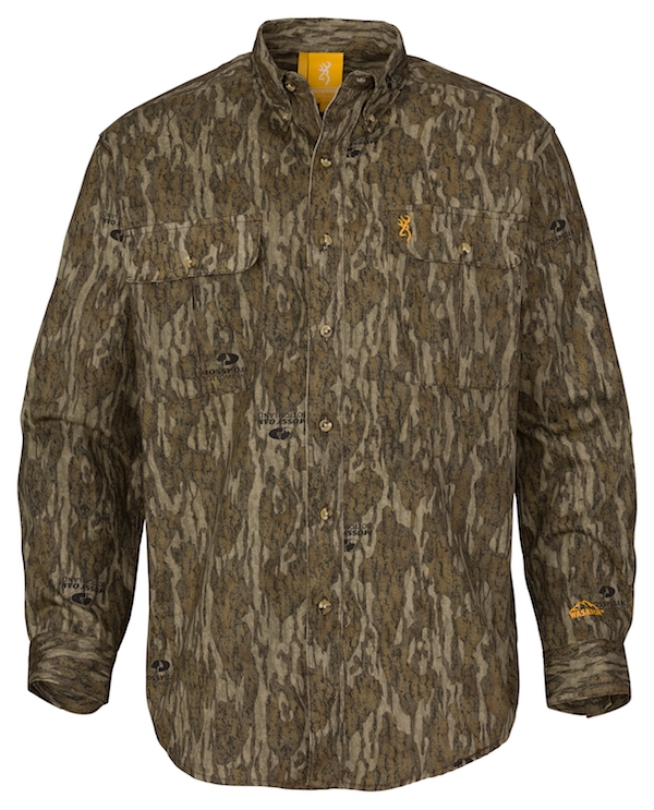 Browning Wasatch-CB Long Sleeve Shirt Mossy Oak Original Bottomlands 3XL