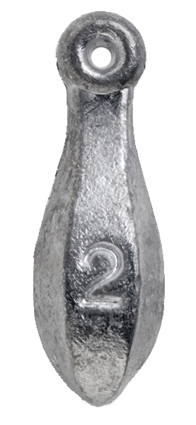 Bullet Weights BL200 Bank Sinker 2 oz 5 lb Bag 40 Pack - Bullet Weights