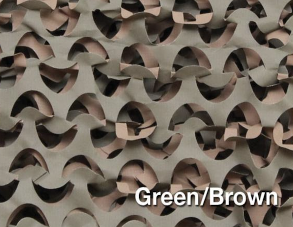 Camo Unlimited LW01B Premium Netting 3'7"x9'10" Green/Brown