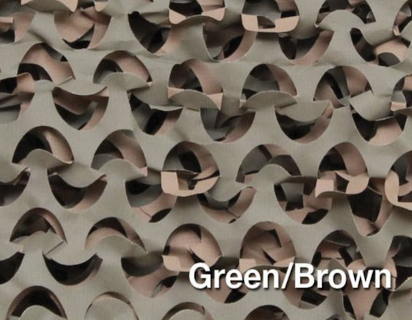 Camo Unlimited LW04B Netting 7'10"x19'8" Green/Brown, UV Treated, Waterproof
