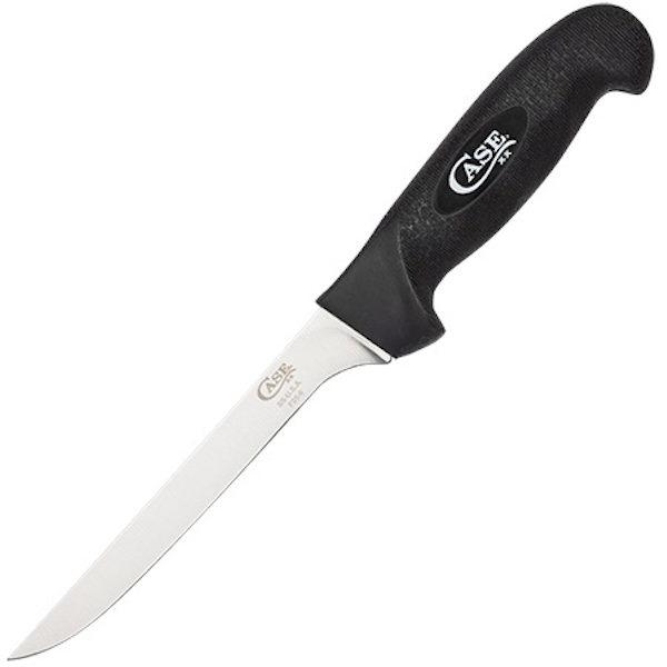 Case 6" Stainless Steel Fillet Knife with Black Rubber Handle