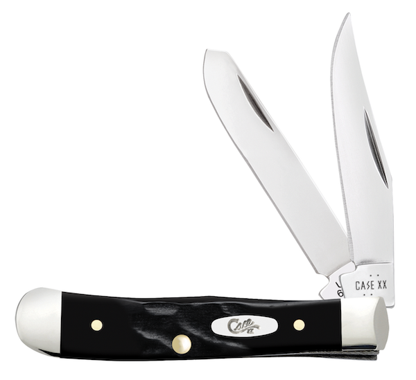 Case Trapper 2-Blade 2-3/8" J Rough Black
