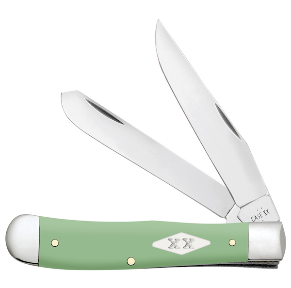 Case Trapper Mint Green 2-Blade Pocket Knife