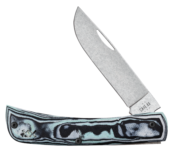 Case Sod Buster Jr Knife; Seafoam Green G-10