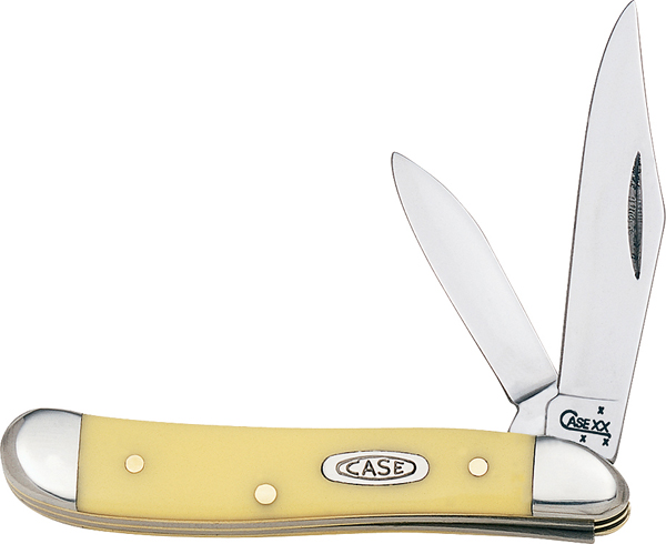 CASE Peanut Folding Knife (Yellow Synthetic)
