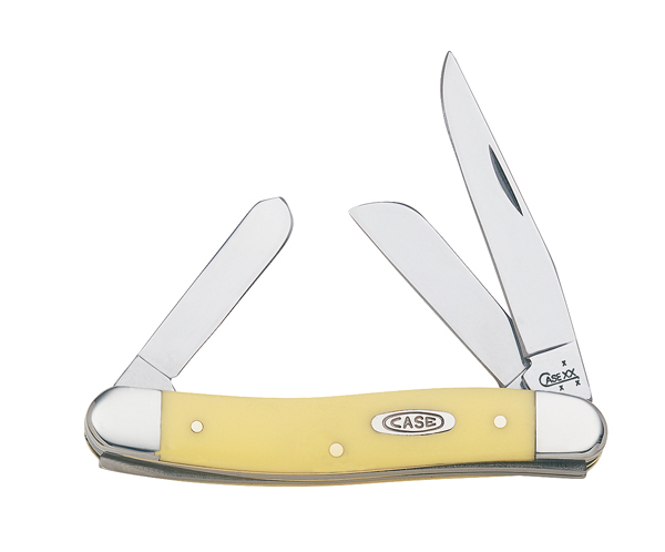 Case Knives Yellow Synthetic Medium Stockman Folding Knife