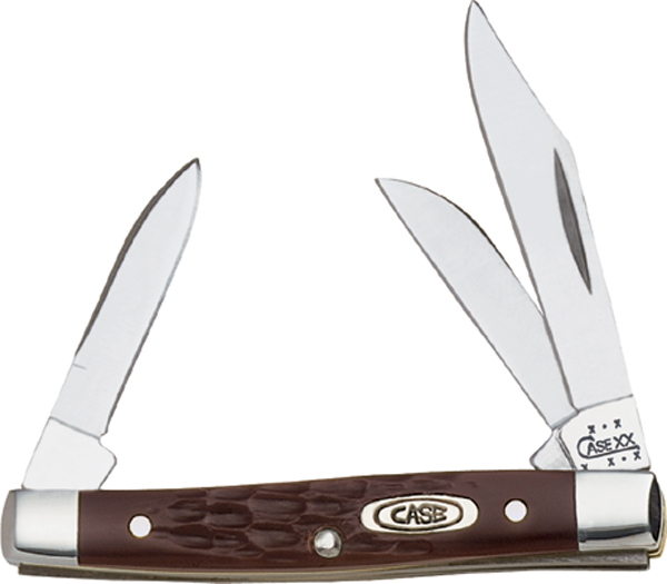 Case Small Stockman Jigged Brown Synthetic Folding Knife