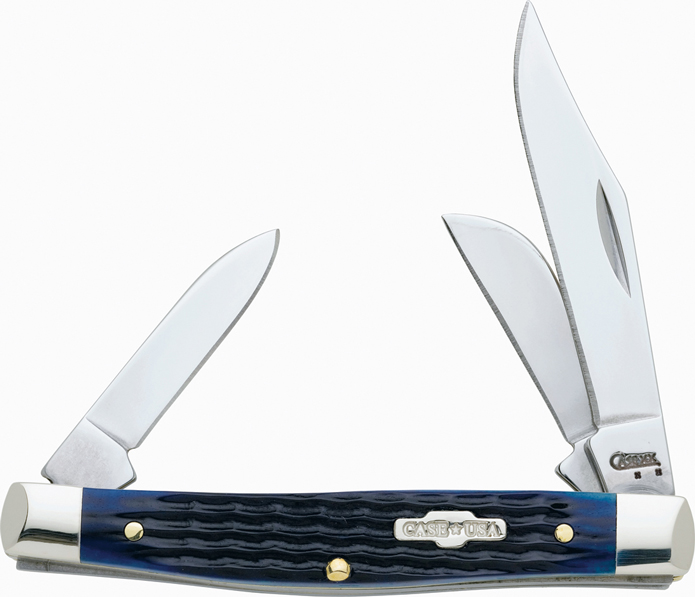 Case Stockman Blue Bone Rogers Corn Cob Jig Medium Stockman Pocket Knife