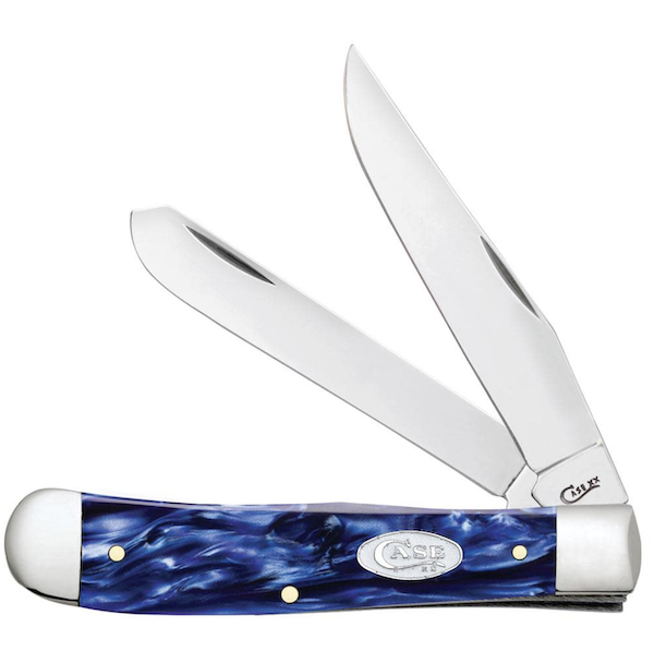 Case Trapper 4 1/8" 2-Blade Blue Pearl