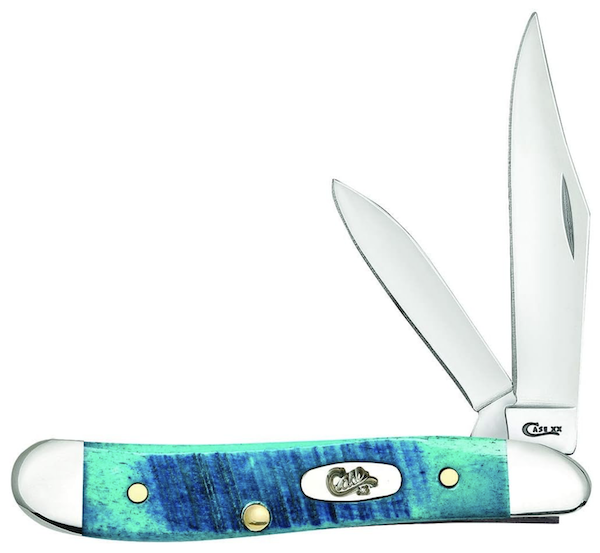 Case Cutlery Peanut 2BL Carbon Blue 2.875" Model 25596