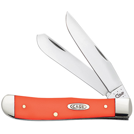 Case Trapper 2-Blade Orange Folding Knife