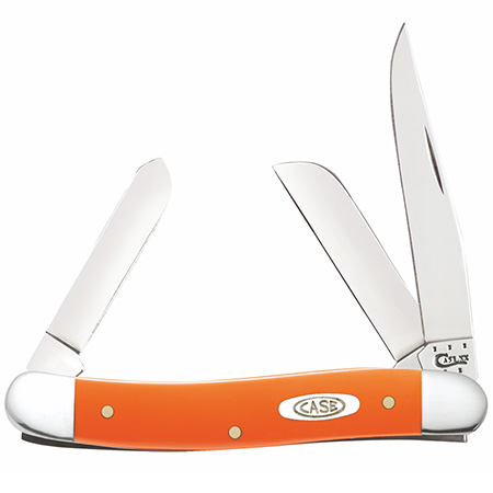 Case Cutlery M Stckmn 3BL 35/8" Orange Knife 80509
