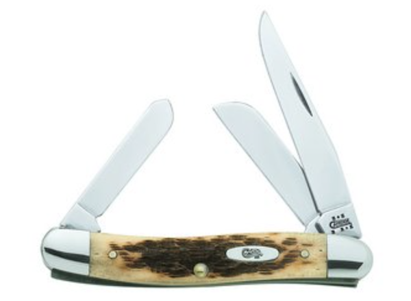 Case Medium Stockman 3-Blade Pocket Knife - Amber Bone