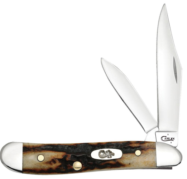 Case Peanut 2BL 27/8" Red Stag