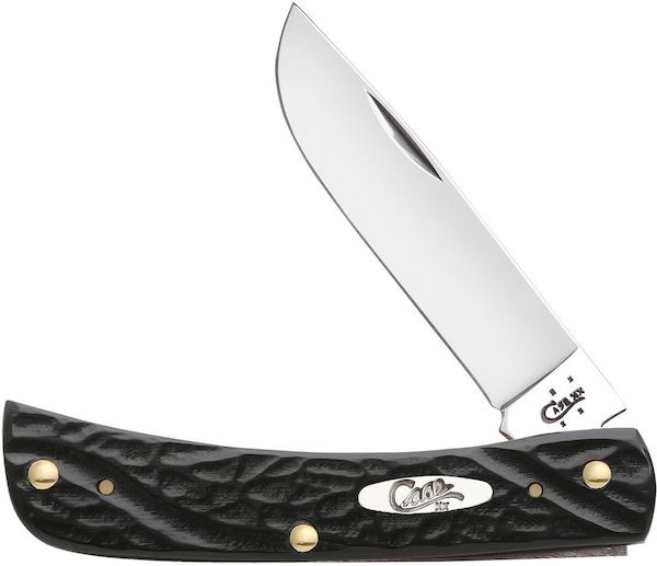 Case Sod Buster Jr 1-Blade Knife 3 5/8" Rough Black