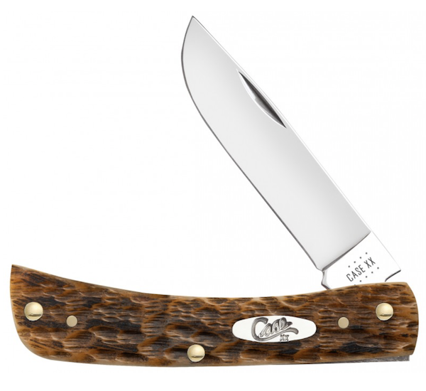 Case Sodbstr Jr 3-5/8 in Amber Bone CV Pocket Knife