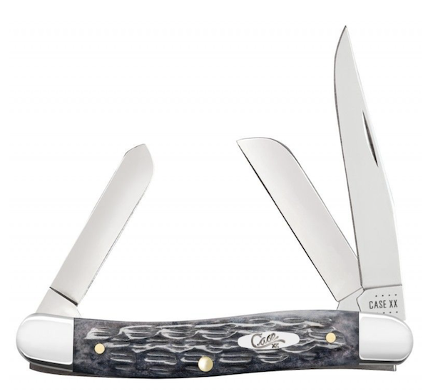 Case MD Stockman 45/8 in 3-Blade Gray Bone Knife