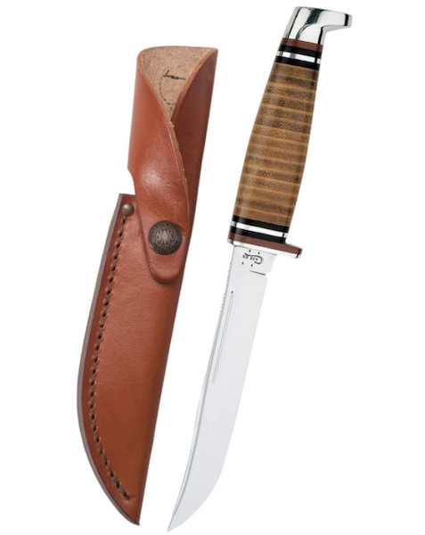 Case Utility Hunter 5in Fixed Clip Point Knife w/ Leather Sheath