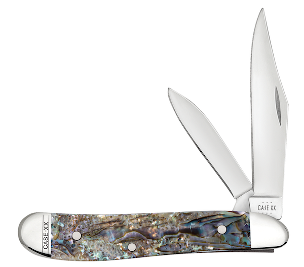 Case Peanut 2-Blade Abalone Knife (with Box)
