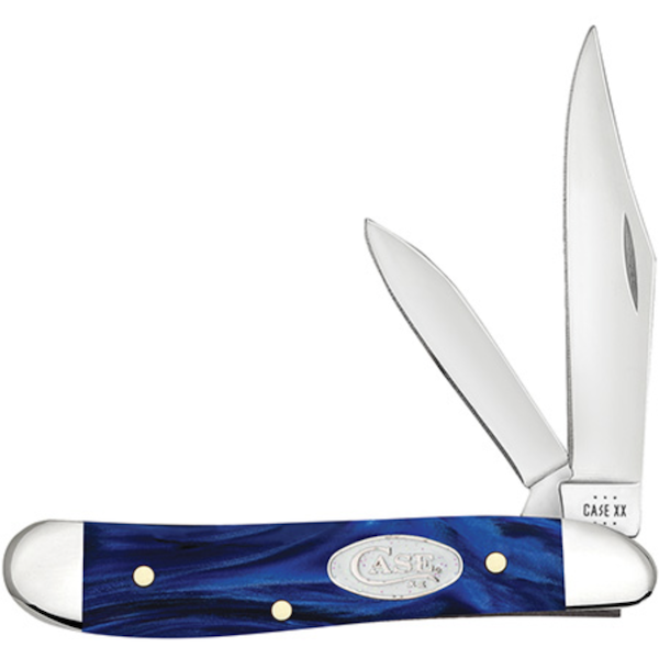 Case Peanut Knife - Blue Pearl Kirinite Smooth Peanut