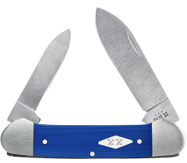 Case Canoe 35/8" 2BL Blue G-10