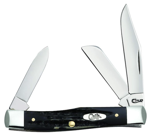 Case Medium Stockman 3 1/4" 3-Blade Jigged Buffalo Horn Pocket Knife