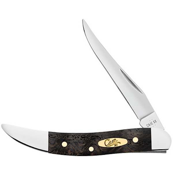 Case Texas Toothpick 1-Blade 3" Black Curly Wood