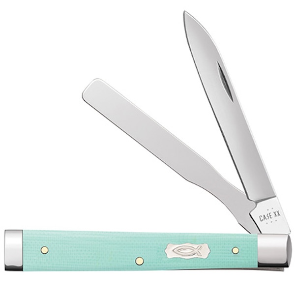 Case Cutlery Baby Doc 2BL 2 7/8" Seafoam Green (G-10) Knife
