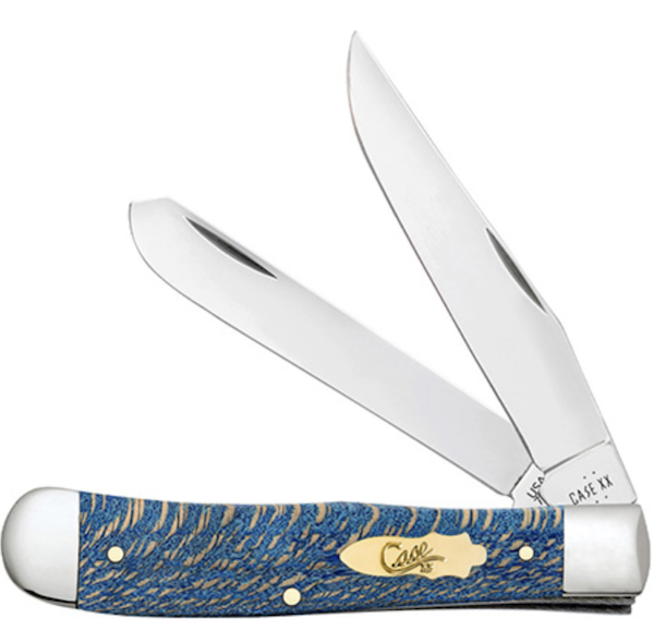 Case Trapper 4 1/8in 2-Blade Blue Sycamore