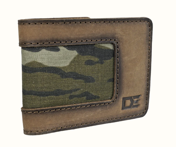 DE BI-FOLD WALLET CAMO/LEATHER                              - Desert Eagle