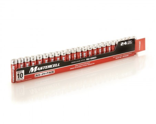MASTERCELL ALKALINE AA 24PK BATTERIES                      