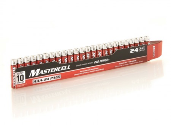 MASTERCELL ALKALINE AAA 24PK BATTERIES                      - DORCY LIGHTS & BATTERIES