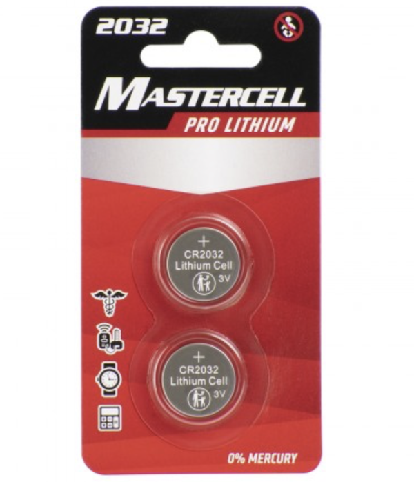 DORCY 2 PACK LITHIUM 2032 COIN CELL                        