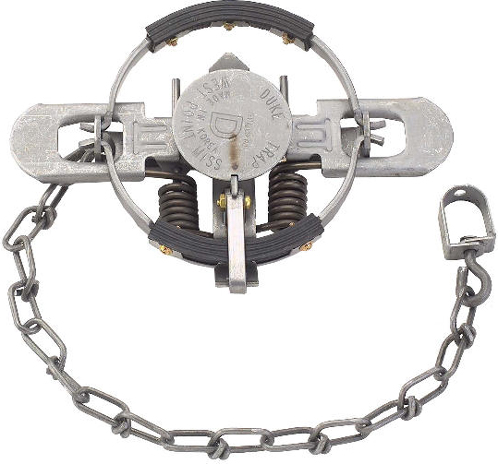 Duke Animal Traps Rubber-Jaw Coil Spring Trap #1 1/2 (4.75")