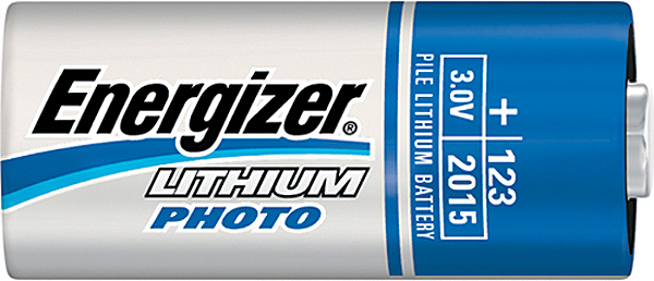 Energizer 3V Lithium Photo Battery EL123APBP - Energizer Holdings, Inc.