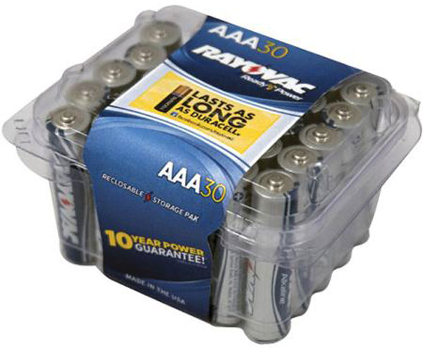 Energizer 012800496938 Ray-O-Vac AA Alkaline Batteries 30-Pack